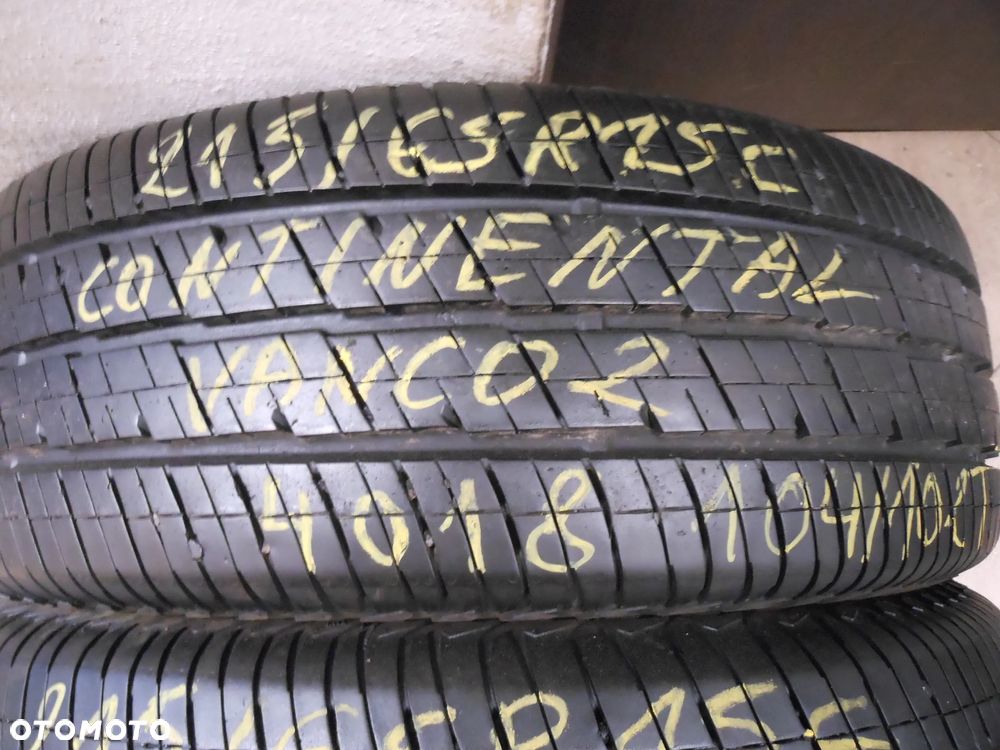 Opony 215/65r15c continental vanco 2 8,5mm lato para - 2