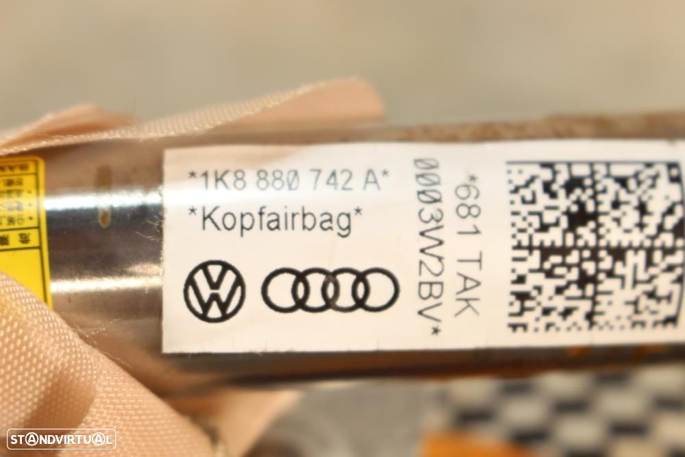 Airbag De Cortina Direito Volkswagen Scirocco (137, 138)  1K8880742a / - 5