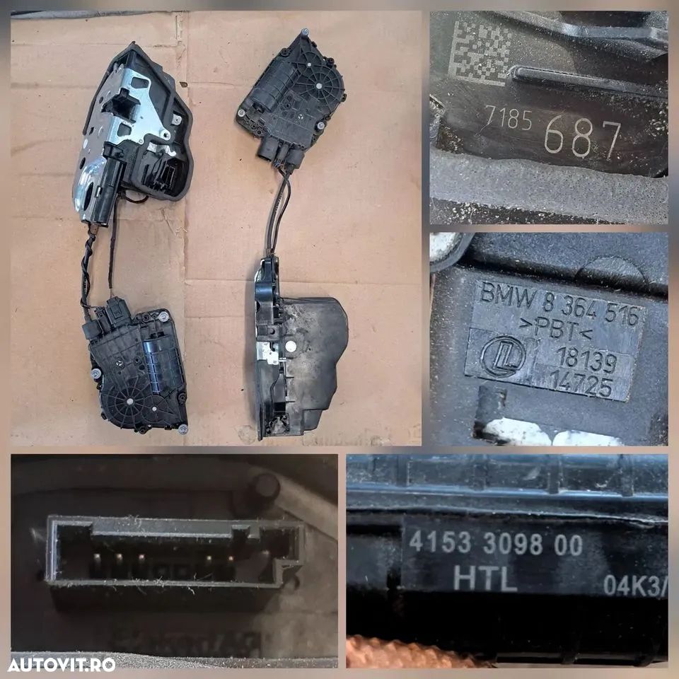 Broasca incuietoare soft close fata spate st dr modul airbag ECU releu unitate motoras incuietoare portbagaj calculator amortizoare modul camere 360 surrround sistem ECU TMS AHL Bmw seria 5 6 7 F01 F02 F04 F10 F11 - 6