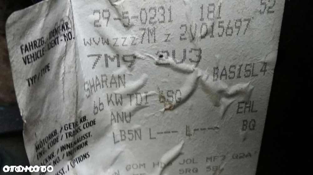 Części VW Volkswagen Sharan Alhambra Galaxy seat 1.9 diesel tdi - 10