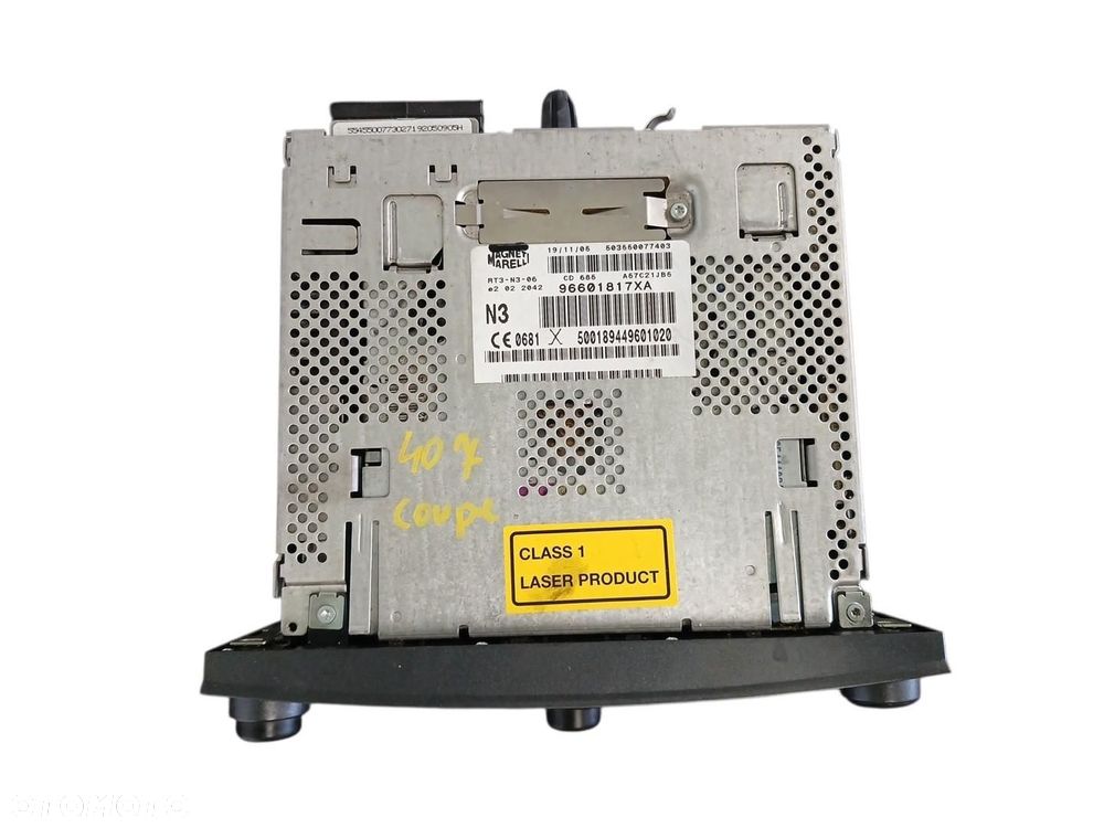 RADIO CD NAWIGACJA PEUGEOT 407 96601817XA - 2
