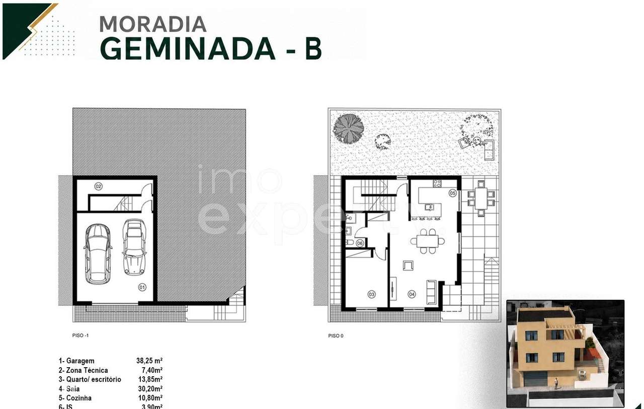 Moradia T3 B em construção no Caniço, Madeira - Grande imagem: 5/9
