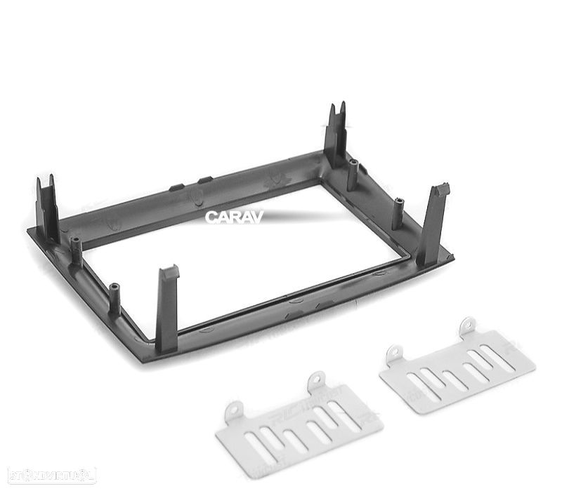 MOLDURA ADAPTADOR PRETO PARA RADIO 2-DIN PARA FIAT DOBLO 2015+ - 3