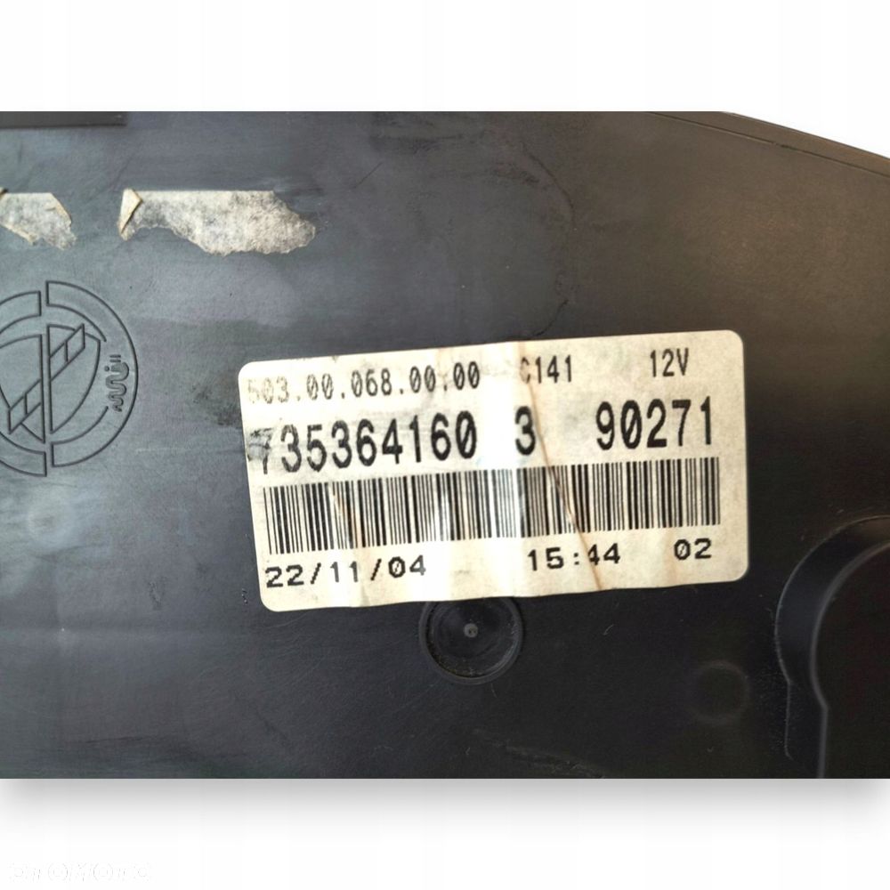 LICZNIK ZEGARY 735364160 Fiat Idea 1.2 1.4 16V 1.3 1.9 M-JET 191 172km - 2