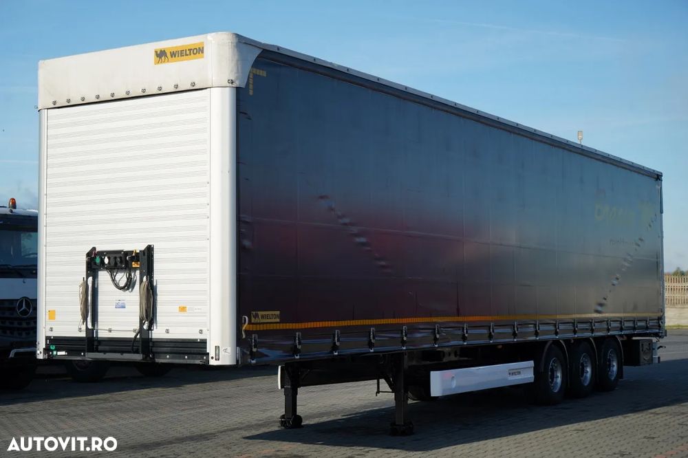 Wielton CORTINĂ / MEGA / PLATFORMĂ JOSĂ / PUȚIN FOLOSIT / 80.000 KM / PUNTE RIDICATĂ / SAF - 3