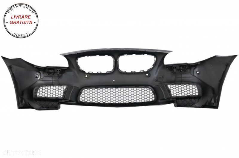Bara Fata Bara Spate cu Praguri Laterale si Ornamente Evacuare crom BMW Seria 5 F1- livrare gratuita - 4