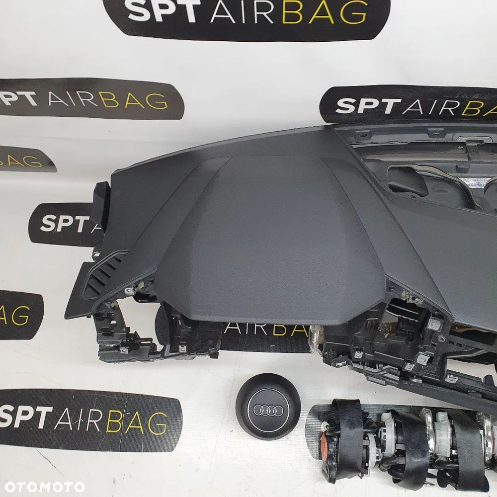 AUDI A1 82 82A DESKA ROZDZIELCZA KONSOLA KOKPIT PULPIT PODUSZKI AIRBAG AIR BAG PASY KIT SET - 2