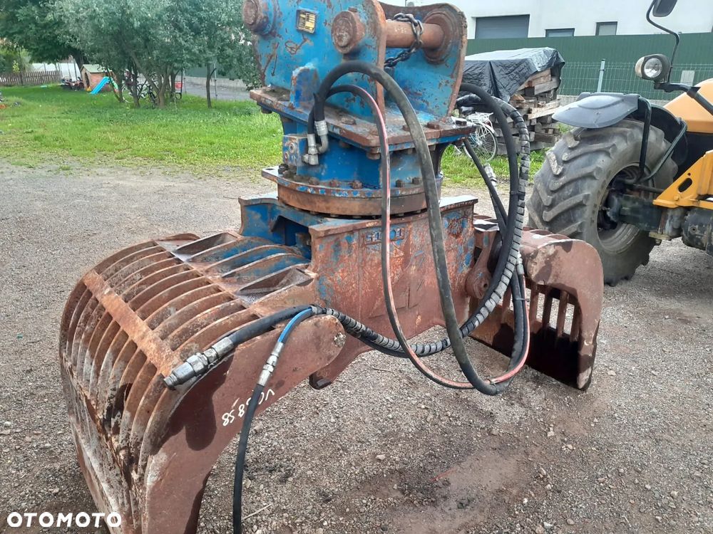 Chwytak hydrauliczny Arden S1201 na dwóch siłownikach obrotowy sortujący waga 1430kg. - 10