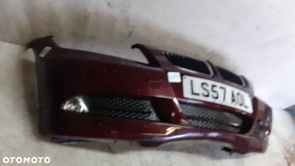 * ZDERZAK PRZÓD PRZEDNI BMW E90 E91 SERIA 3 HALOGENY BARBERA ROT METALIC BORDO WIŚNIA - 4