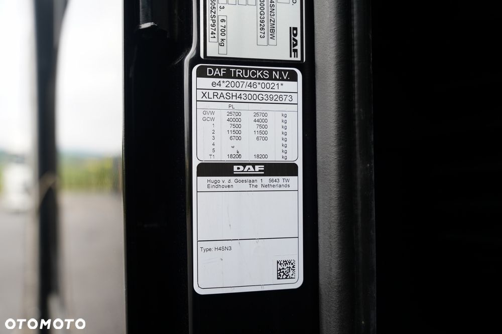 DAF XF 480 / ZESTAW TANDEM 120 M3 / PRZEJAZDOWY / KLIMA POSTOJOWA / 7,7 M + 7,7 M / WECON / 2022 ROK / - 36