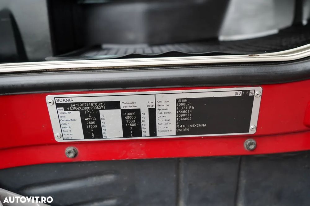 Scania R 410 / RETARDER / OPTICRUISE - 37