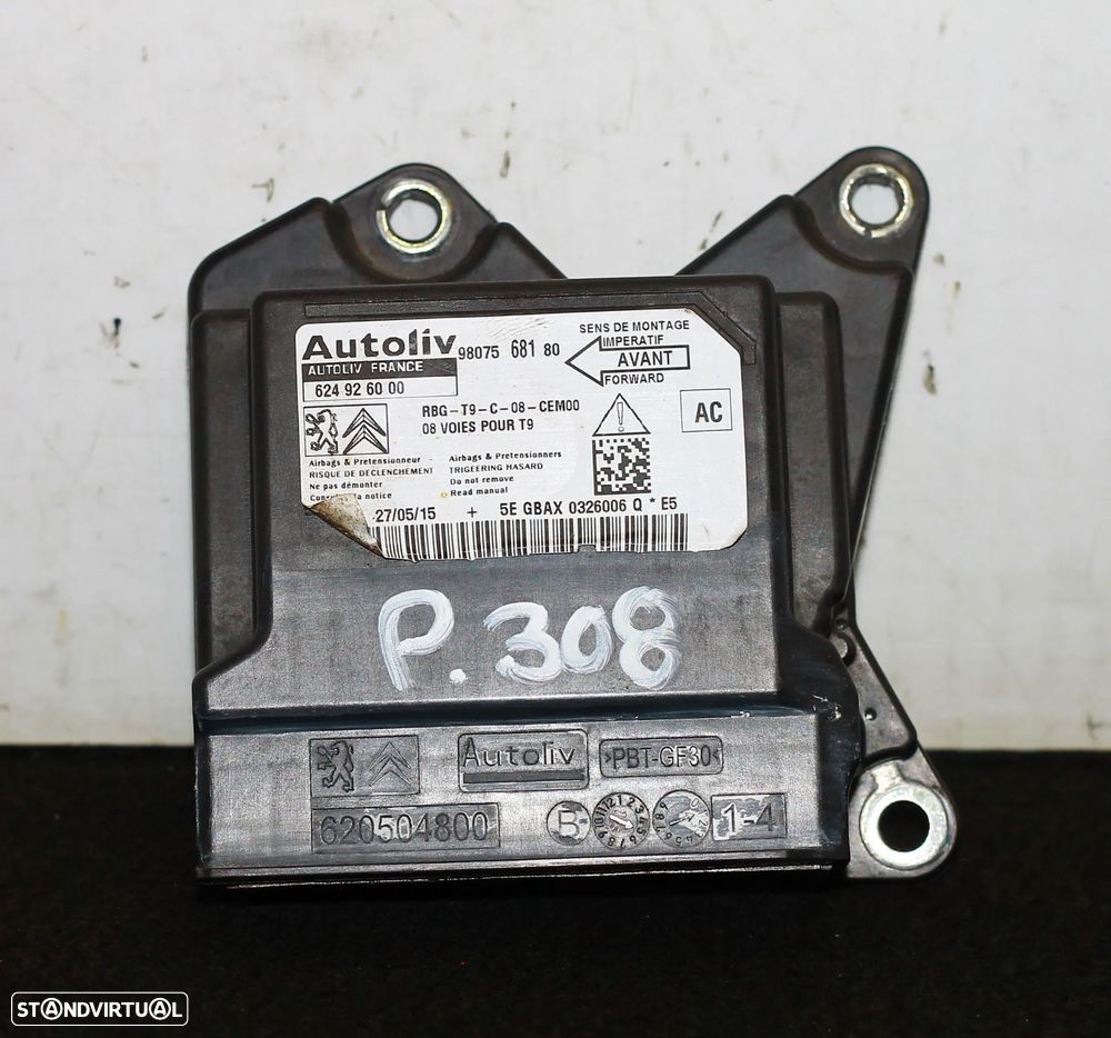 CENTRALINA DE AIRBAG PEUGEOT 308 - 2
