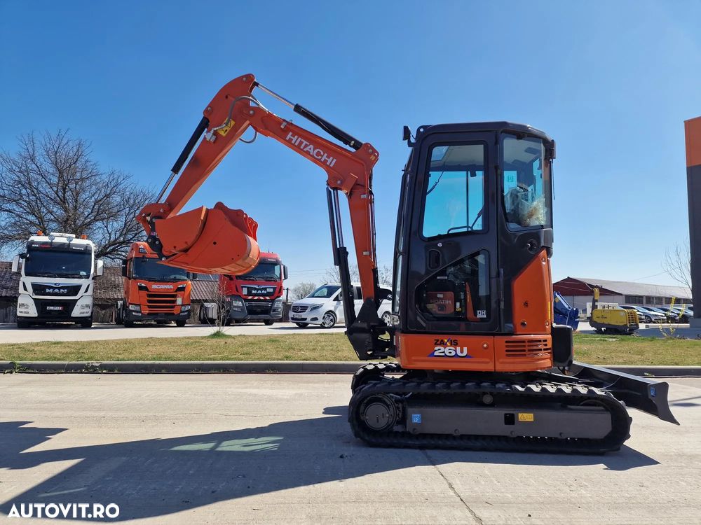 Hitachi 2,8t, PROTMOTIE-CUPLA RAPIDA+3 cupe, ZX26U-6, 2025, Instalatia picon, Grantie 2 ani, Posibilitate leasing 5 ani-PROMOTIE 36.500 EUR+Tva - 12