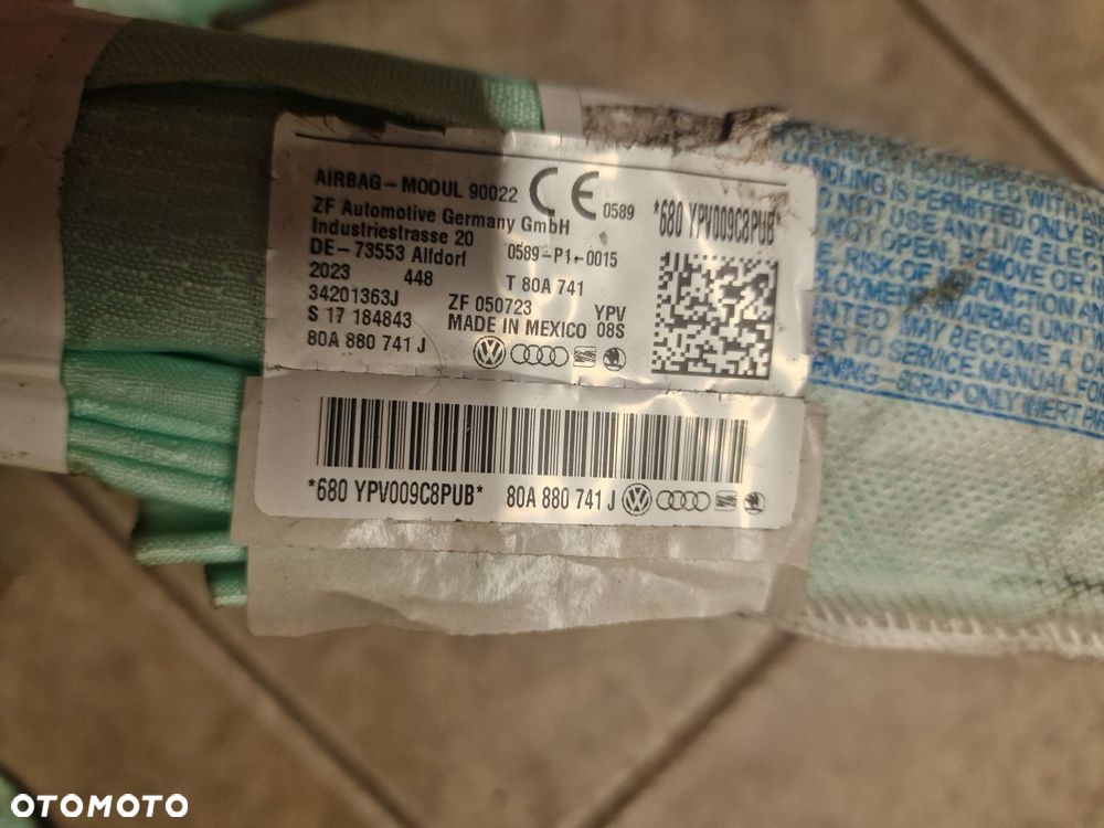kurtyna airbag audi q5 80a 80a880742j 80a880741j komplet suv - 3