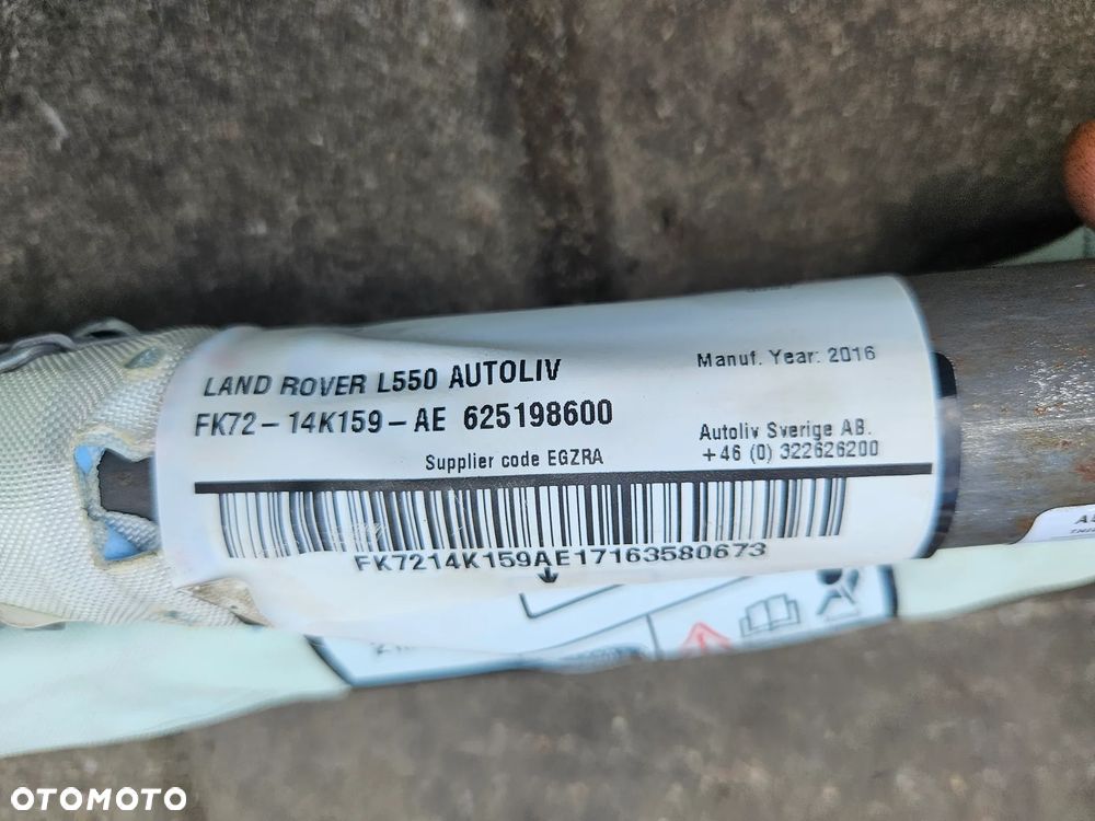 Land Rover Discovery Sport L550 2.0 D kurtyna prawa lewa - 2
