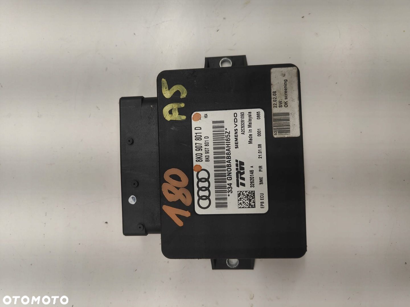 Audi a5 8K0907801D MODUŁ STROWNIK HAMULCA RĘCZNEGO - 1