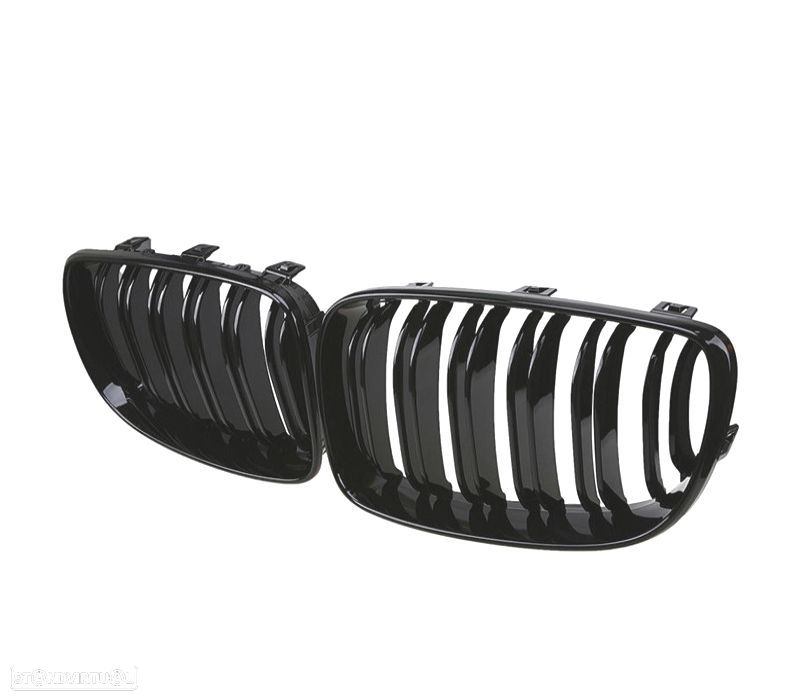 GRELHA FRONTAL BMW X3 F25 10-14 LOOK M PRETO BRILHANTE - 2