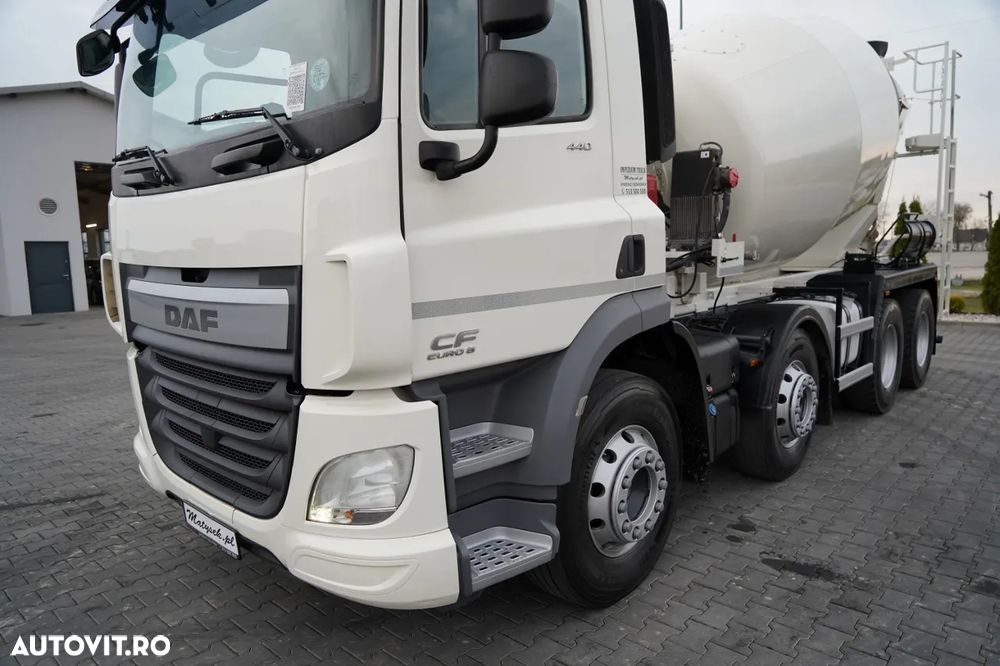 DAF CF 440 / 8x4 / BETONIERĂ SCHWING STETTER / BETONIERĂ 9 M3 / AUTOMATĂ / CAMERĂ / - 10