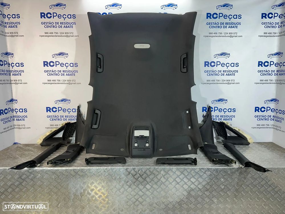 .Conjunto Interior Tecto Cúpula Preto Original Audi A4 B8 Sedan 2009 - 2016 - 1