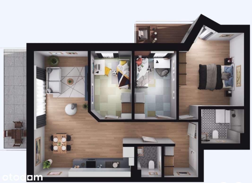 Apartament w widokiem na rzekę i teren zielony