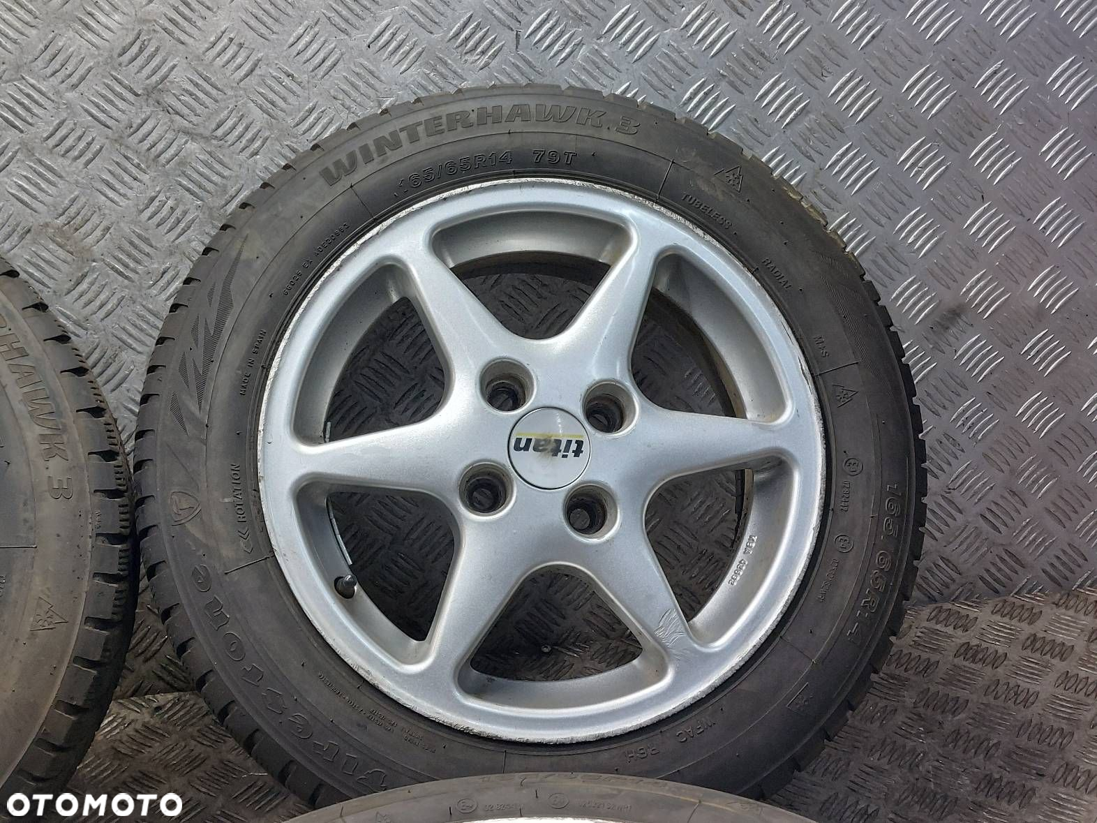 KOŁA ZIMOWE 4X100 6Jx14 ET37 165/65R14 HYUNDAI MAZDA KIA HONDA TOYOTA - 5