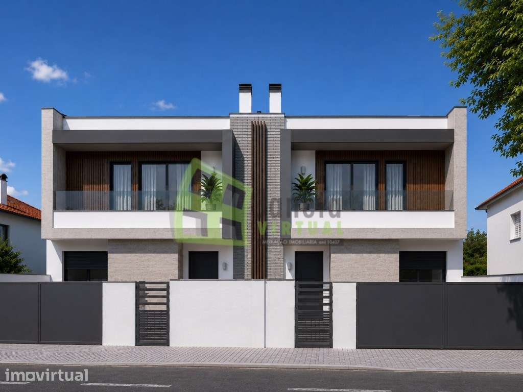 Moradia Geminada T3+1 com Piscina em Construção | Fernão Ferro - Grande imagem: 2/7