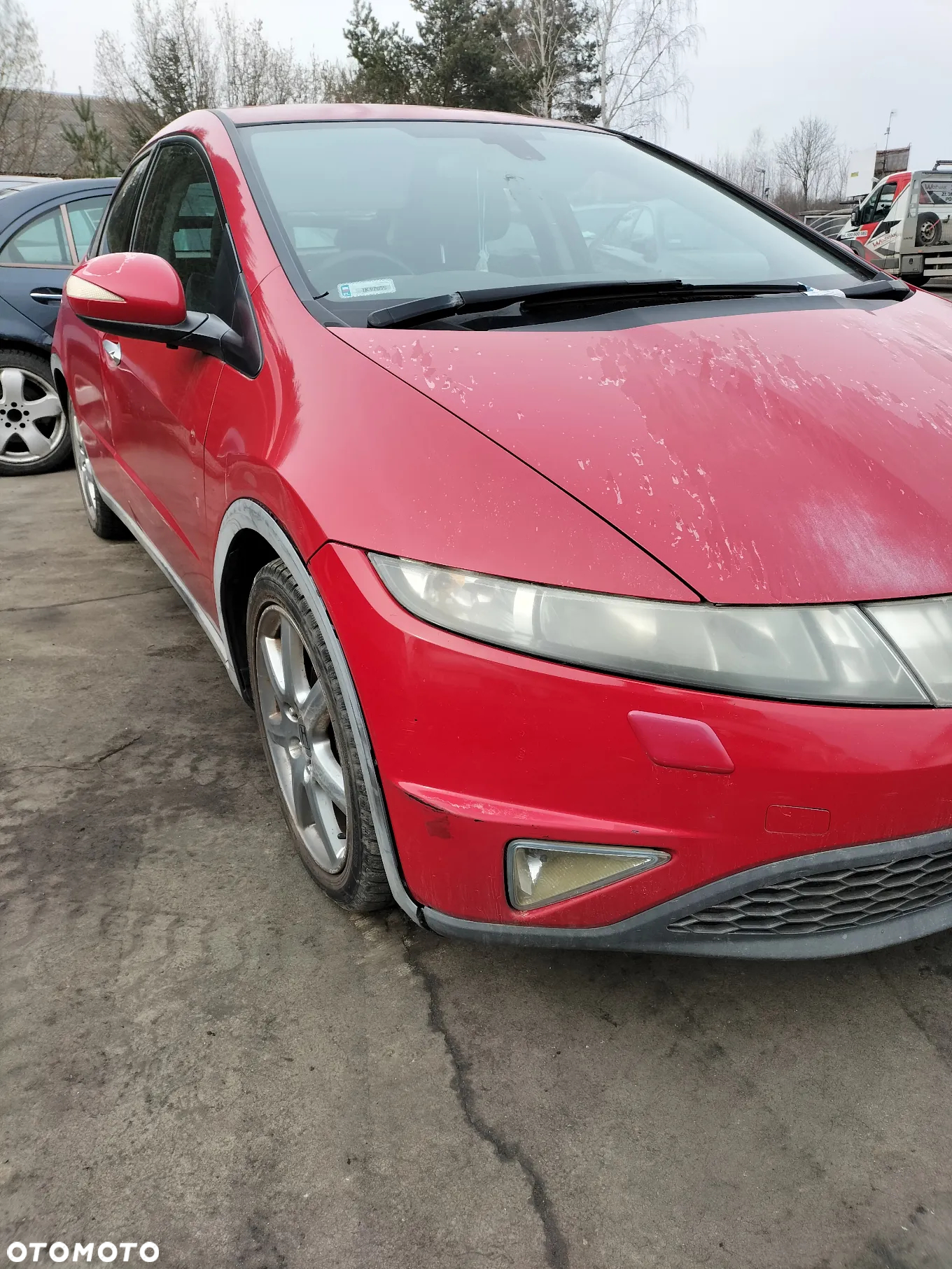 CAŁE AUTO NA CZĘŚCI KIEROWNICA Z PODUSZKA RADIO PANEL KLIMATYZACJI DASZEK PRZECIWSŁONECZNY HONDA CIVIC VIII UFO - 4