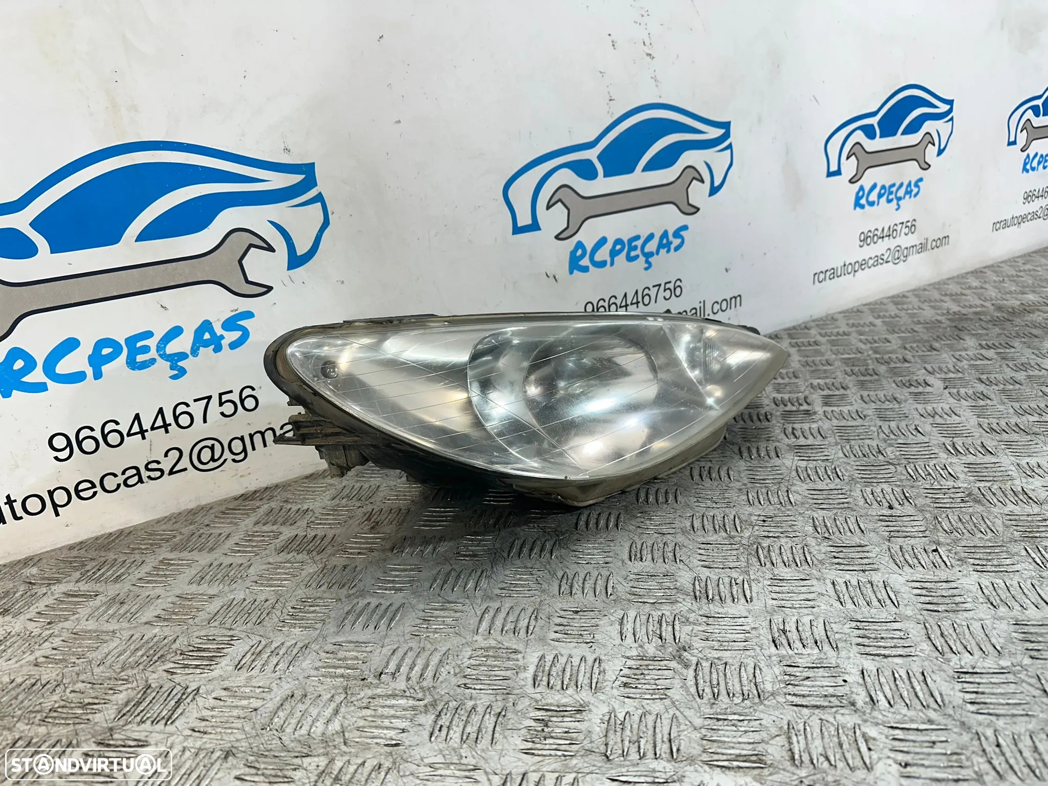 Farol Otica Frente Frontal Direita Original Peugeot 206 Facelift 9630869680 - 2