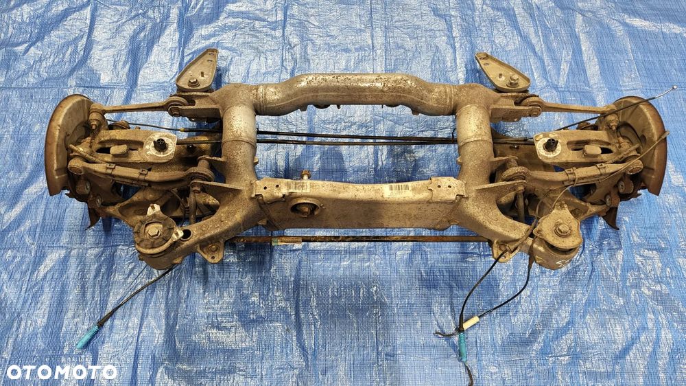 ZAWIESZENIE TYŁ TYLNE KOMPLETNE SANKI BELKA STABILIZATOR ZWROTNICA PIASTA WAHACZ LEWY PRAWY BMW E61 LCI LIFT - 1