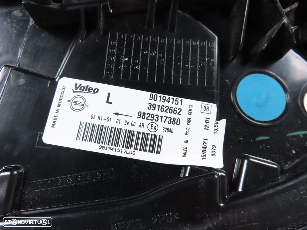 Farolim LED Esquerdo/Trás Usado / Original OPEL CORSA F 9829317380 - 6