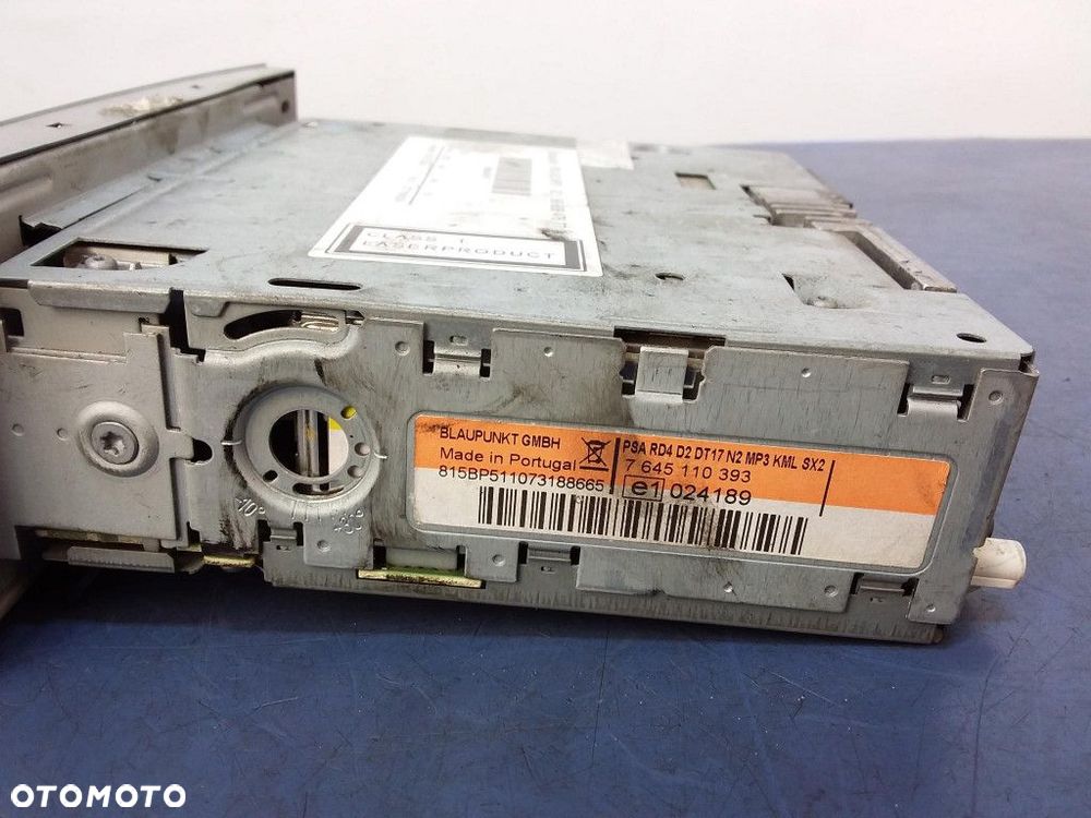 PEUGEOT 407 I RADIO RADIOODTWARZACZ CD 7645110393 - 5