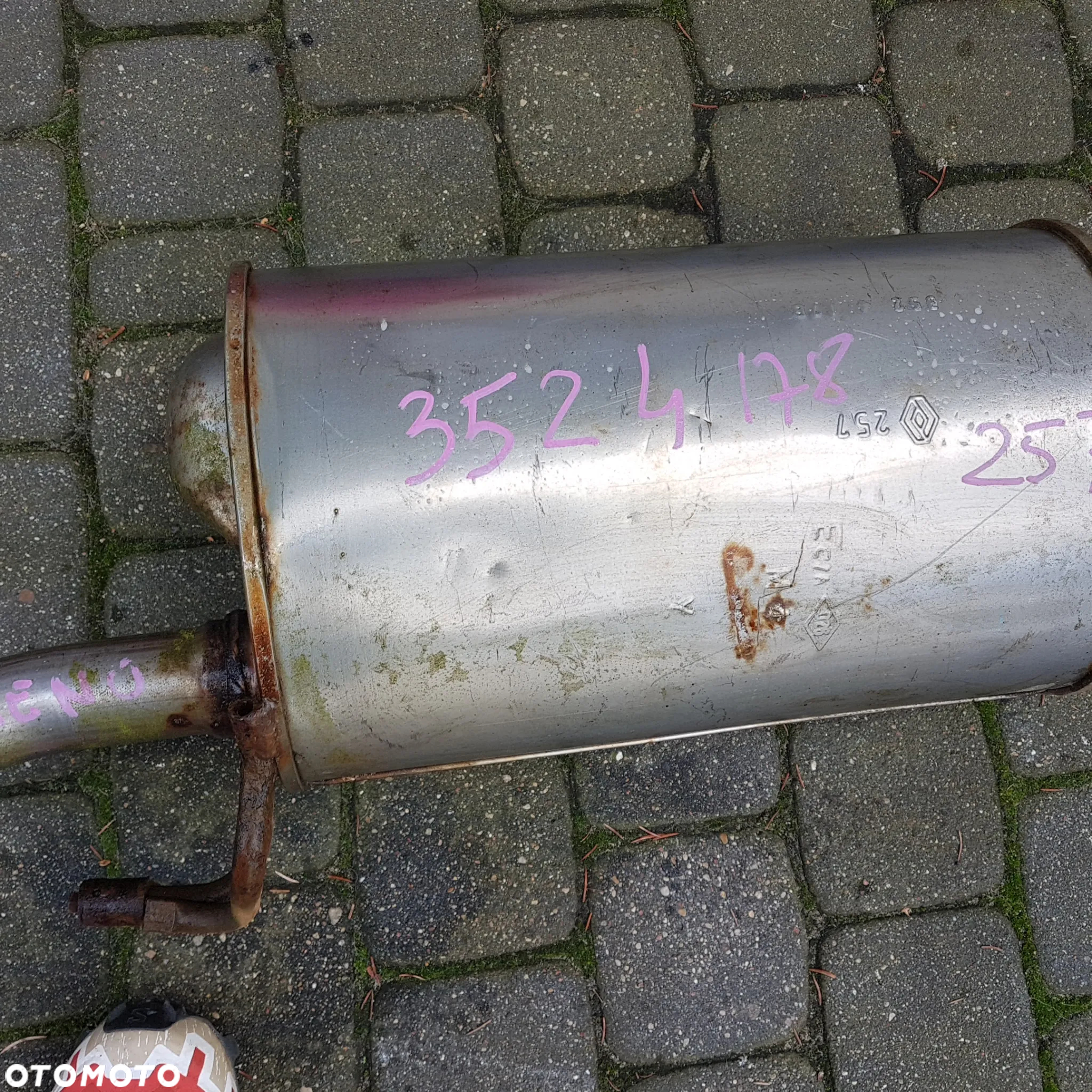 wydech tłumik rura siatka renault clio II lift jak nowy oryginał - 4