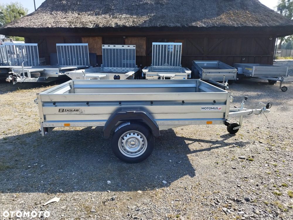 Zaslaw Przyczepa Zasław 235SU 235x132x35 1 osiowa mocne burty uchylna - 4