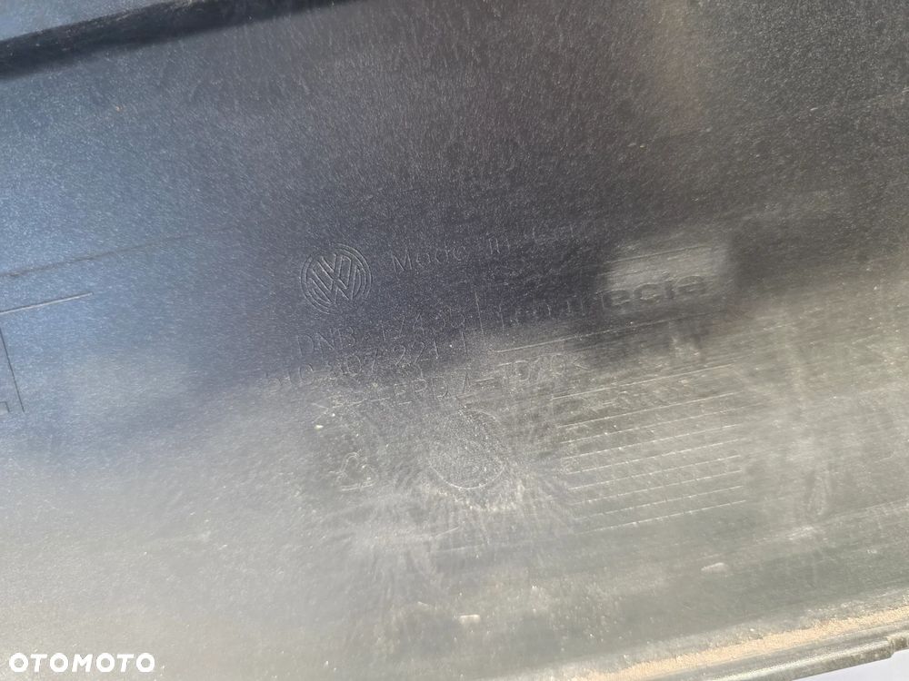 VW SPORTSVAN 13- 510 ŁADNY ZDERZAK PRZEDNI PRZÓD NA SPRYSKI + 4xPDC , KOLOR SZARY / GRAFITOWY METALIK + OSŁONA POD ZDERZAK , NR 510807221F , NR AUKCJI NZ1625 - 37