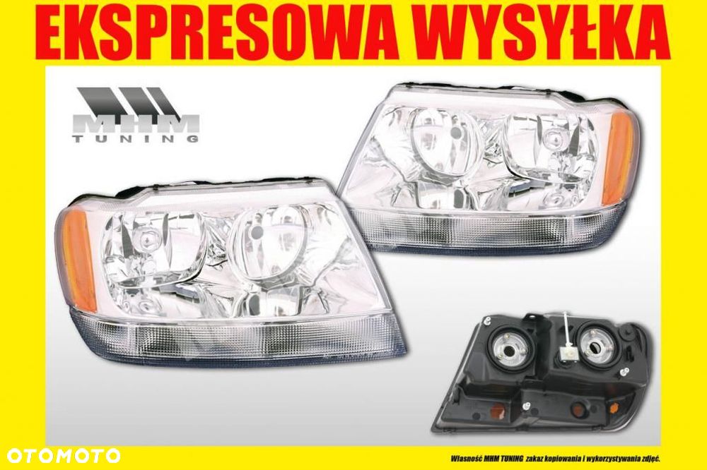 REFLEKTOR LAMPA JEEP GRAND CHEROKEE WJ WG 99- KPL - 2