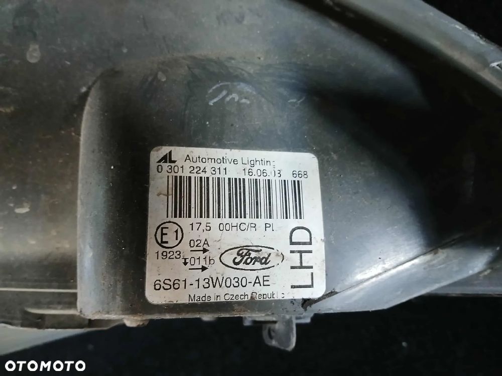 Ford Fiesta Mk6 Lift lampa przednia lewa. - 7