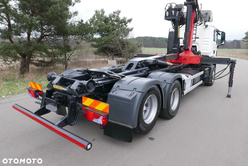 MAN MAN TGS 28.440 6X2 TGA + PALFINGER EPSILON PALIFT HAKOWIEC Z HDS Z DŹWIGIEM DO ZŁOMU KONTENERÓW ODPADÓW - 22