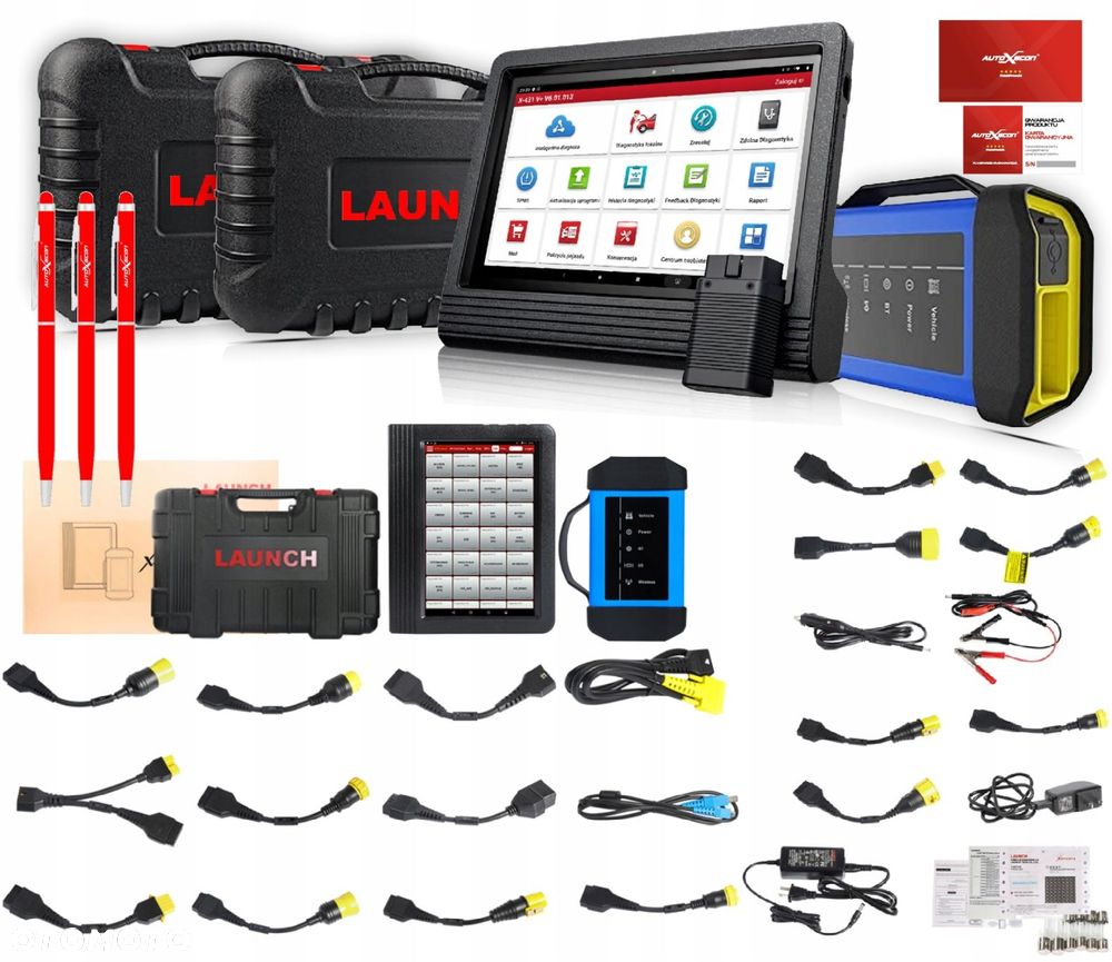 Launch Tester Diagnostyczny Samochody osobowe ciężarowe X431 V + PLUS HD3 - 1