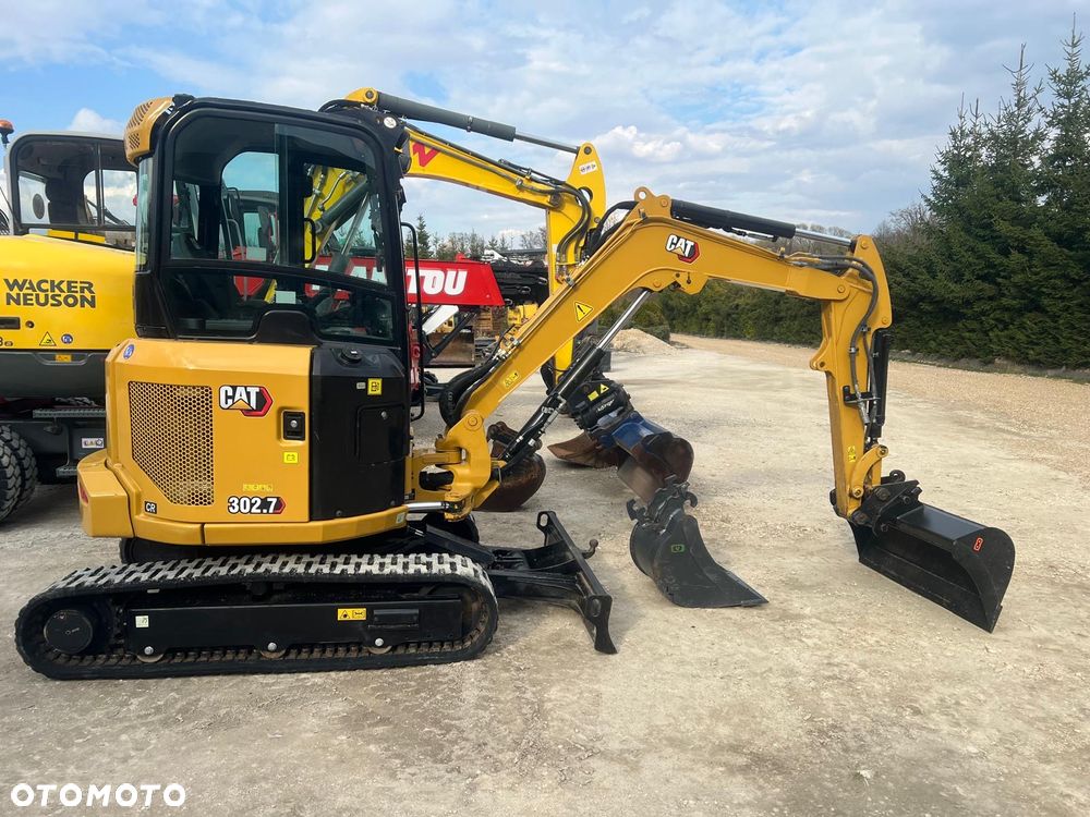 Caterpillar Minikoparka gąsiennicową CAT 302,7 22r 3x łyżki Verachter MS05 dodatk.linie hydr CATEPILLAR 302 303.5 303 bobcat Kubota Yanmar Takeuchi 2,8 tony - 21