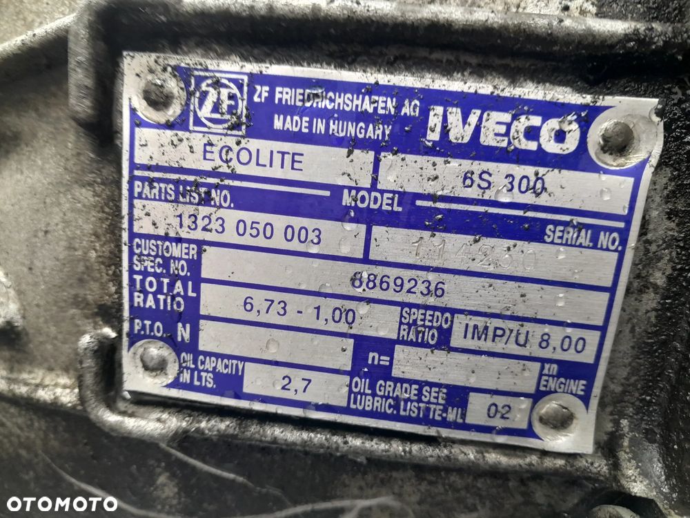 Silnik ze skrzynia biegów Iveco Daily 2.8 tdi 8140.43B 110KM Skrzynia biegów 6S300 KOMPLET - 5