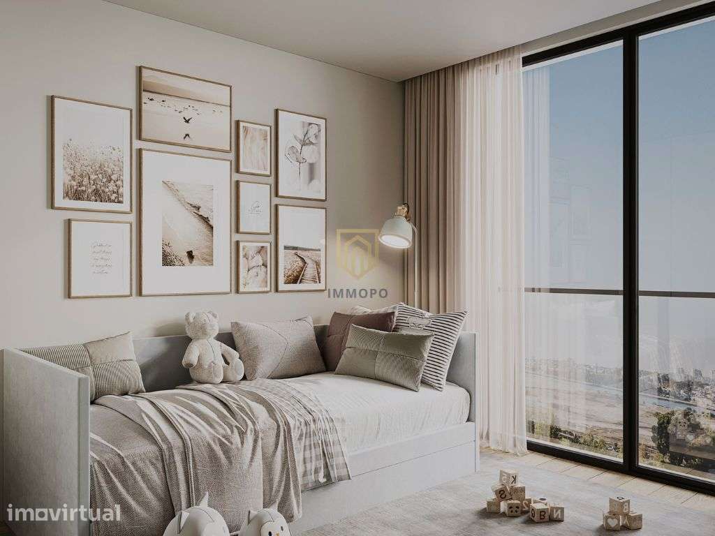 Apartamento T1+1 com varanda em Canidelo, Vila Nova de Gaia - Grande imagem: 5/19