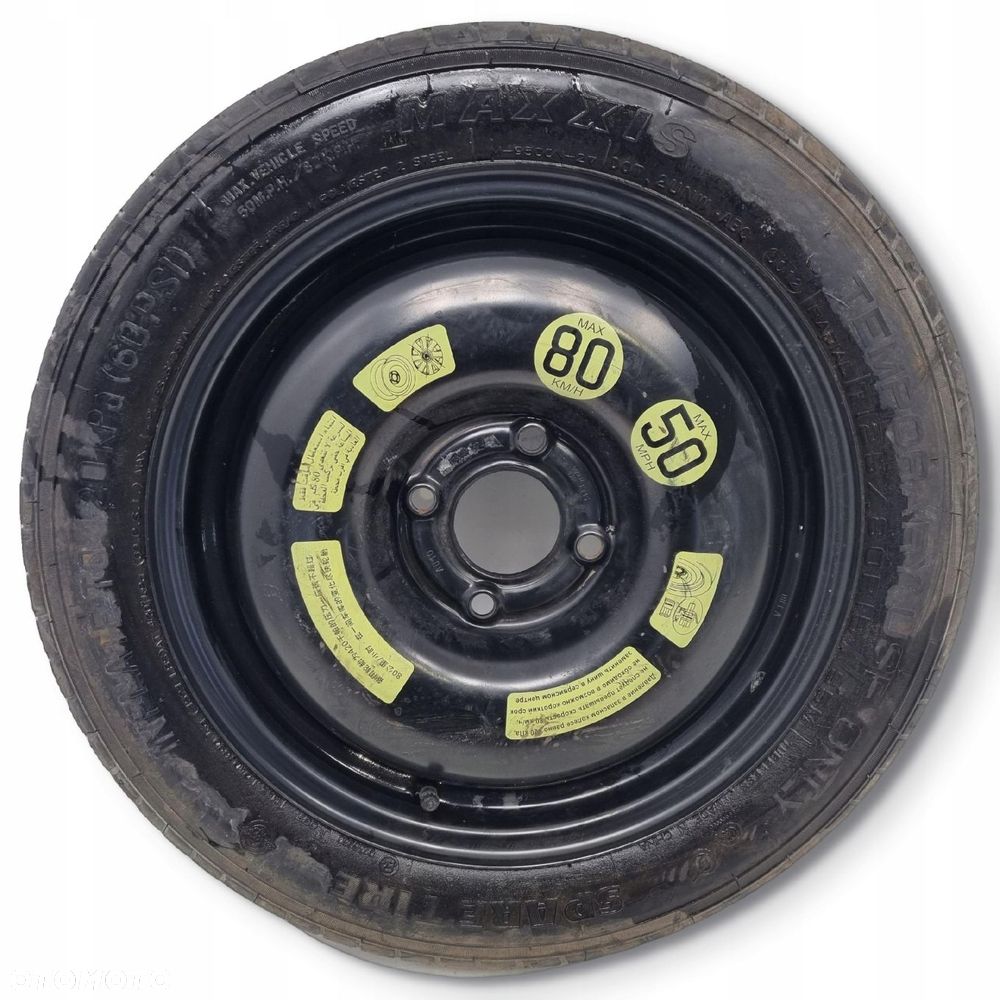 KOŁO DOJAZDOWE Peugeot 207 dojazdówka 125/80 R15 4x108 Citroen C3 2150753 - 1