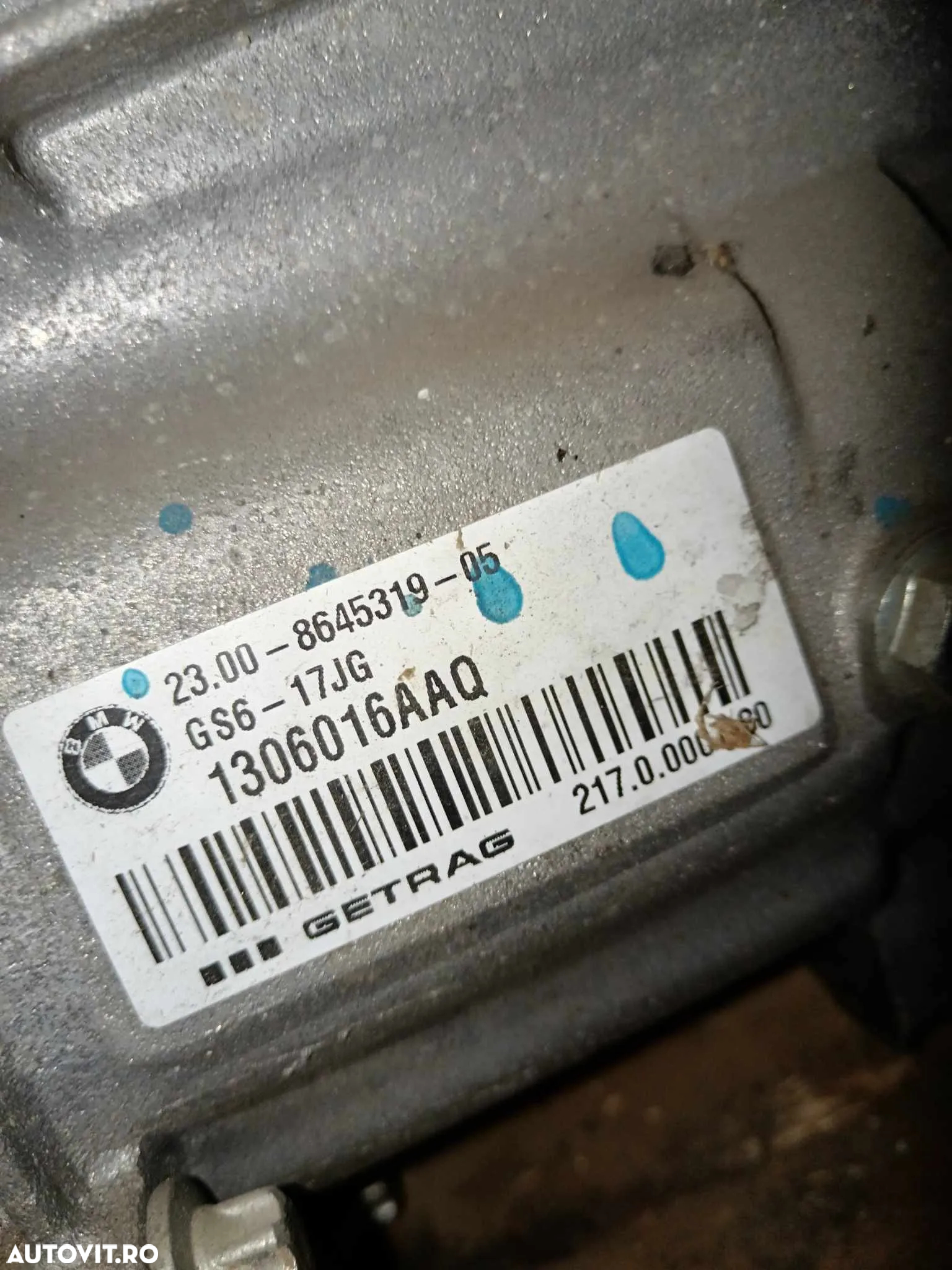 Cutie viteze manuala 1.5 d b37d15a 116 d bmw seria 1 f20 f21 dupa 2015 2300-8645319 gs6 17jg - 3