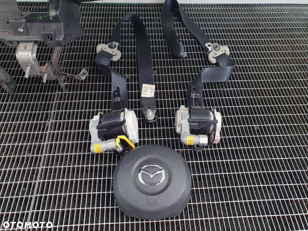 KOKPIT DESKA KONSOLA AIRBAG KOMPLET MAZDA 2 DE 2008 EU DESKA PASY PODUSZKA - 6