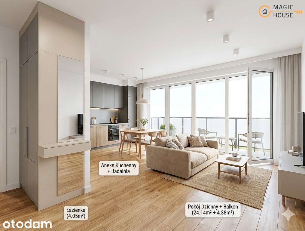 Nowoczesne mieszkanie | Smart House | Lawendowe
