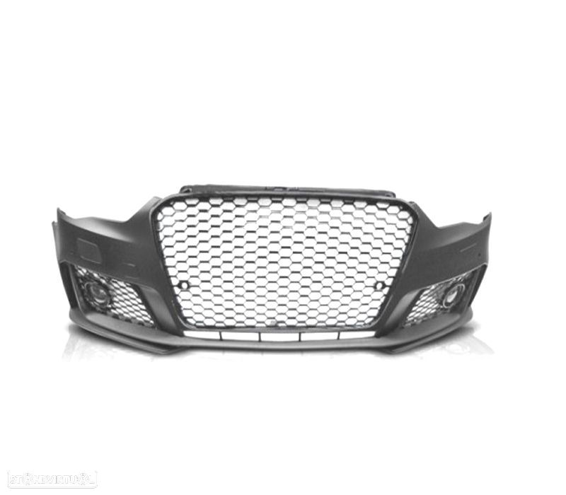 PARACHOQUES FRONTAL AUDI A3 8V 12-16 LOOK RS3 PRETO BRILHANTE - 2
