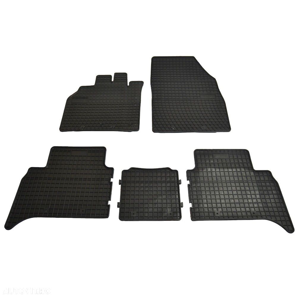 Set covorase auto din cauciuc Renault Scenic 2 2003-2009 culoare Negru, presuri BestAutoVest, 5 buc. - 1