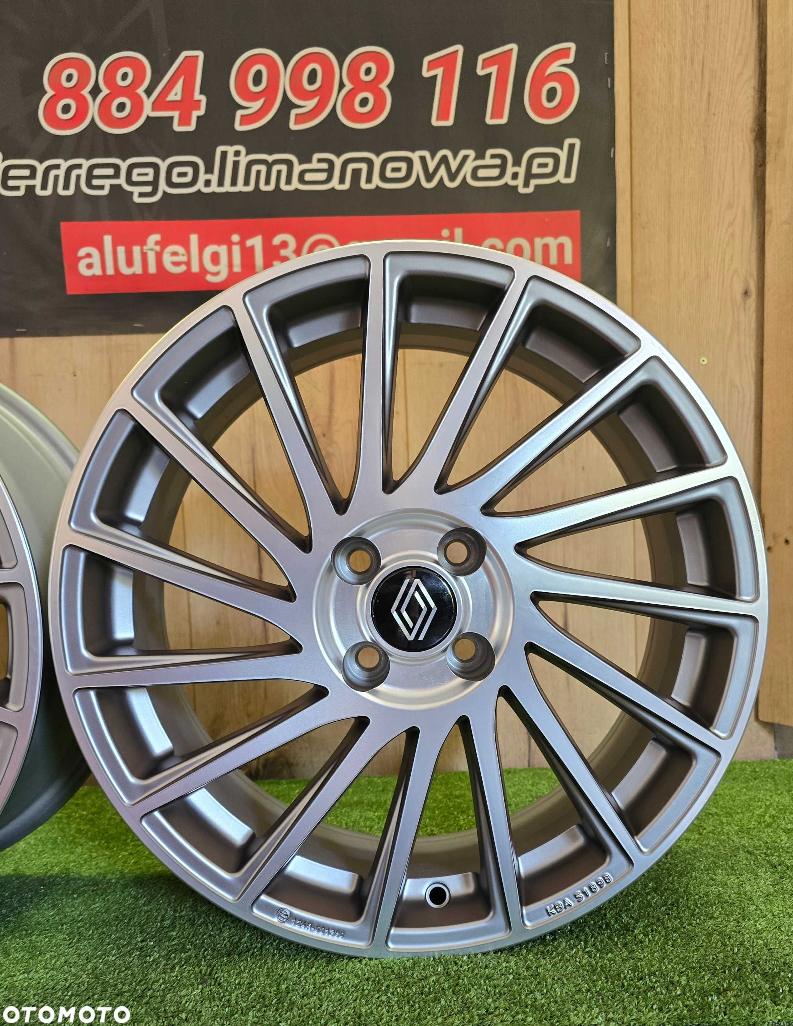 NOWE ALUFELGI RENAULT 17x4x100 - Captur,Clio,Scenic,Twingo,Wind,ZOE - 5