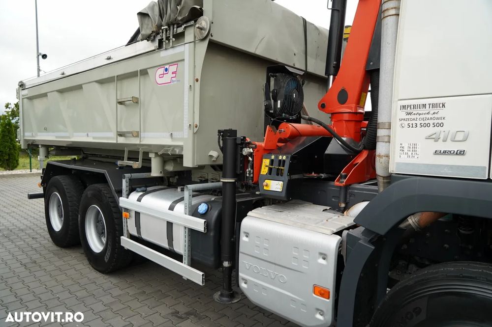 Volvo FMX 410 / 6x4 / CAMION BASCULANTE + HDS PALFINGER 18002-EH A / HYDROBOARD / RADIO CONTROL / EURO 6 / - 18