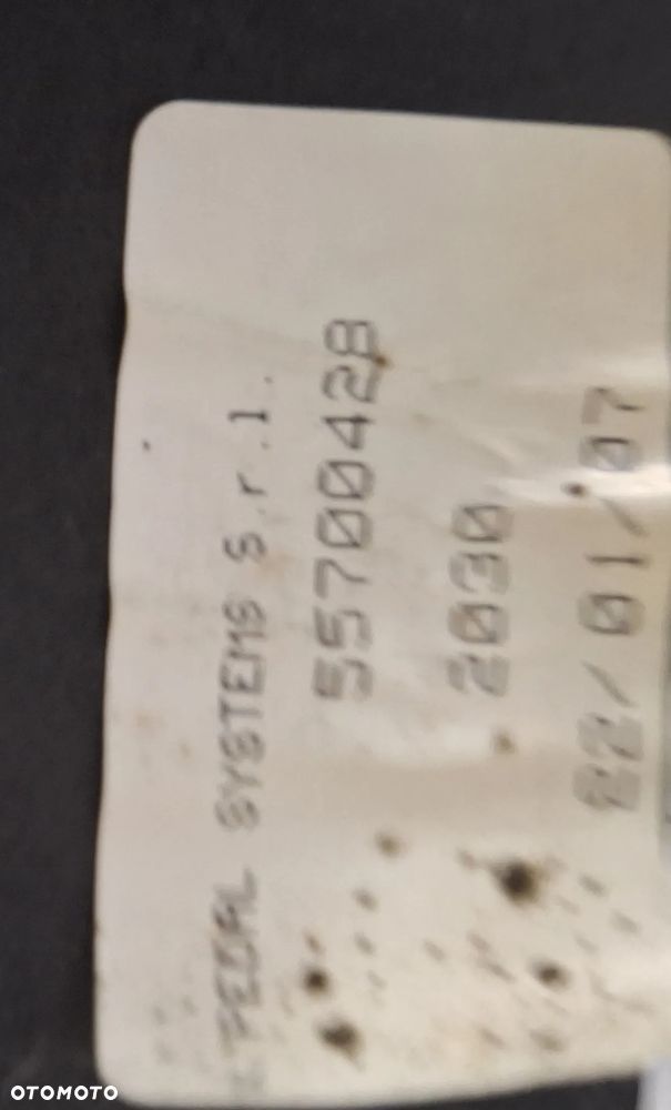 KOMPLET PEDAŁÓW-  FIAT GRANDE PUNTO 2007r / 1,4B-EUROPA - 2